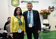 Account Manager Sales of IPHandlers Katerina Eveleens together with her husband Eduard, the Business Development Manager at the company. Eduard was very satisfied with the fair and had, especially for the fair, put on a new tie.